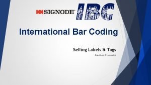 International Bar Coding Selling Labels Tags Aureliusz Artymowicz
