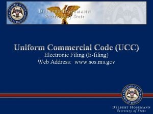 Secretary of State Delbert Hosemann Electronic Filing Efiling