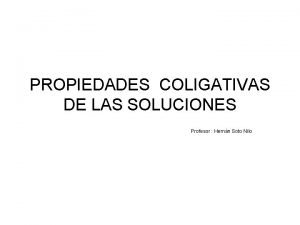 Propiedades coligativas