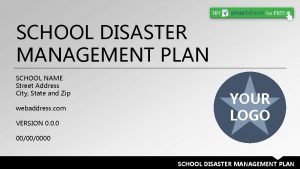 School disaster recovery plan