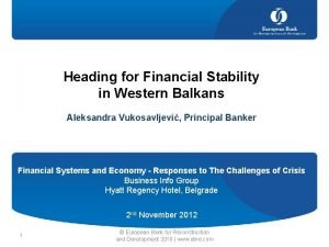 Aleksandra vukosavljevic ebrd Aleksandra vukosavljevic ebrd