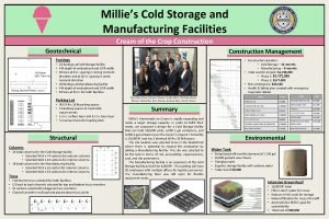 Millies Cold Storage and Manufacturing Facilities Cream of
