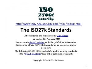 Iso 27014:2013 is the iso 27000 series standard for