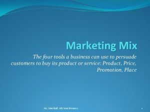 Four tools of marketing