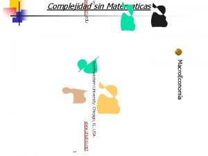 lvo hwestern edu Complejidad sin Matematicas Macro Economa