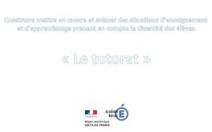 Construire mettre en uvre et animer des situations