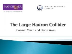 The Large Hadron Collider Cosmin Visan and Devin