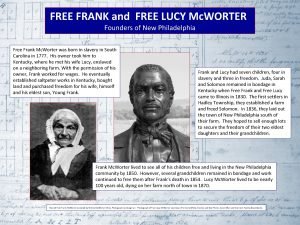 FREE FRANK and FREE LUCY Mc WORTER Founders