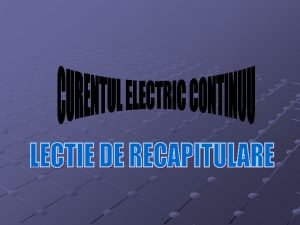 Definitia curentului electric