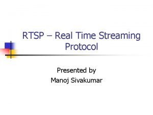 Rtsp protocol