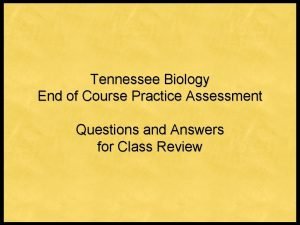 Biology (tennessee) answers