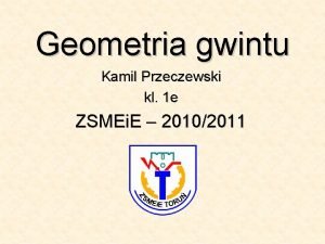 Gwint trapezowy niesymetryczny Gwint trapezowy niesymetryczny