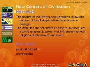 New centers of civilization