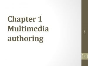 Authoring metaphors in multimedia
