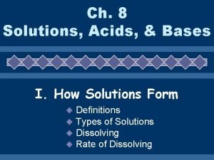 Unsaturated solution