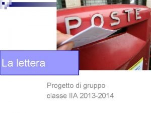 Lettera formale