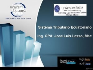 Sistema Tributario Ecuatoriano Ing CPA Jose Luis Lasso