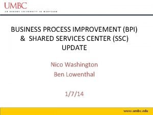 Shared services process improvement