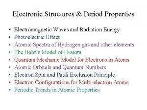 Energy levels of orbitals