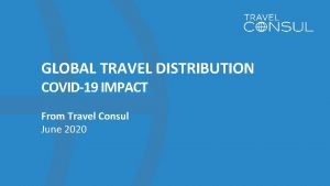 Global travel distribution