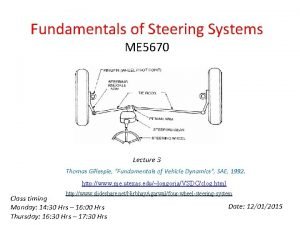 Steering and suspension system