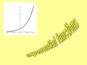 51614 OBJ SWBAT graph and recognize exponential functions