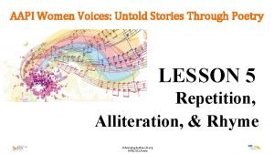 AAPI Women Voices Untold Stories Through Poetry LESSON