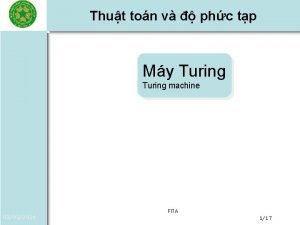 Thut ton v phc tp My Turing machine