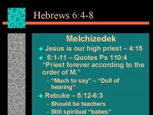 Melchizedek Melchizedek
