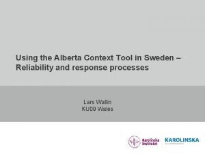 Alberta context tool