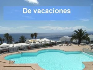 5 verbos de vacaciones