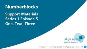 Numberblock 1 and 2