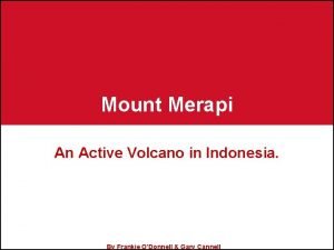 Mount merapi facts