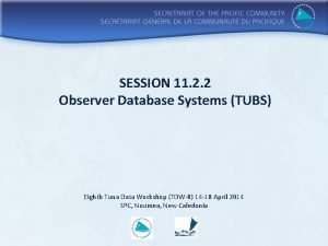 SESSION 11 2 2 Observer Database Systems TUBS