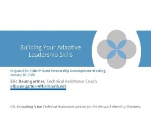 Adaptive challenge example Adaptive challenge example