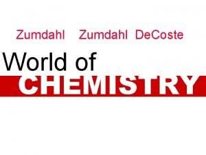 Zumdahl De Coste World of CHEMISTRY Chapter 3