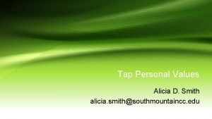 Alicia d. smith