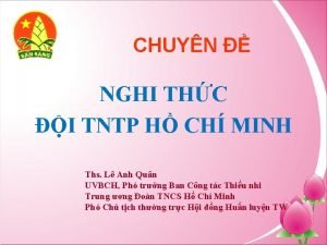 CHUYN NGHI THC I TNTP H CH MINH