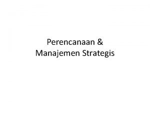 Implementasi manajemen strategi