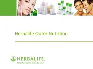 Herbalife Outer Nutrition Waarom Huidverzorging De huid is