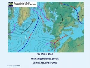 Meteorology and Space Weather Interaction Dr Mike Keil