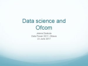 Ofcom data scientist