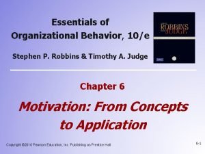 Essentials of Organizational Behavior 10e Stephen P Robbins