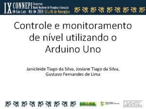 Controle e monitoramento de nvel utilizando o Arduino