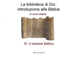 La biblioteca di Dio introduzione alla Bibbia di