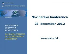 Novinarska konferenca 28 december 2012 www stat sink