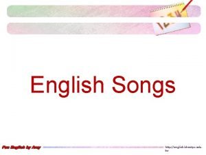 English Songs http english bhes tpc edu tw