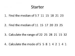How to find the upper quartile