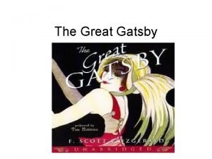 Mortality in the great gatsby