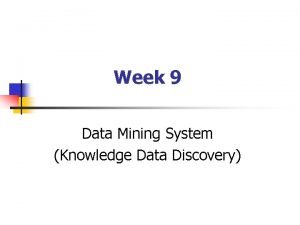 Knowledge data discovery